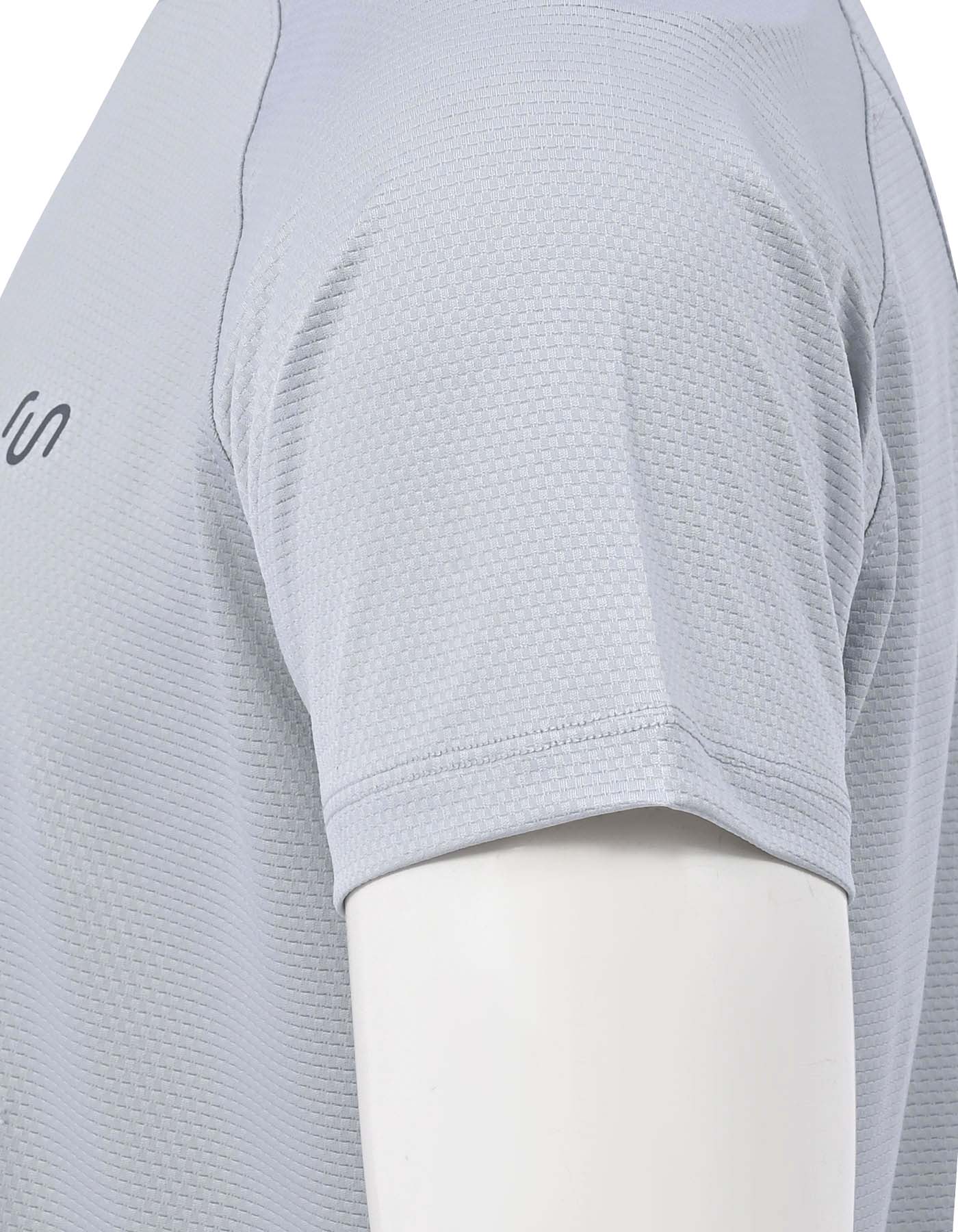 Grey Half Sleeves Gym Tee FGT2603-2-L