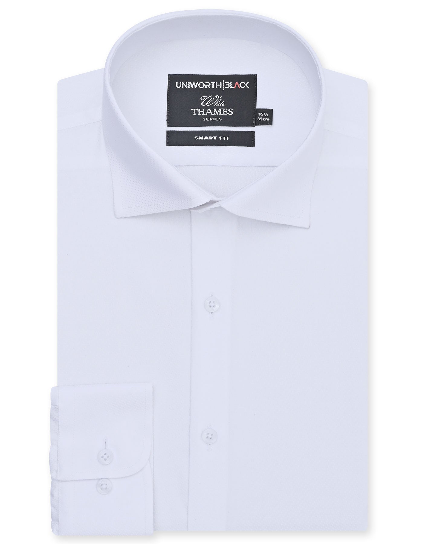 Self White Tailored Smart Fit Shirt FS20498SF-14.5