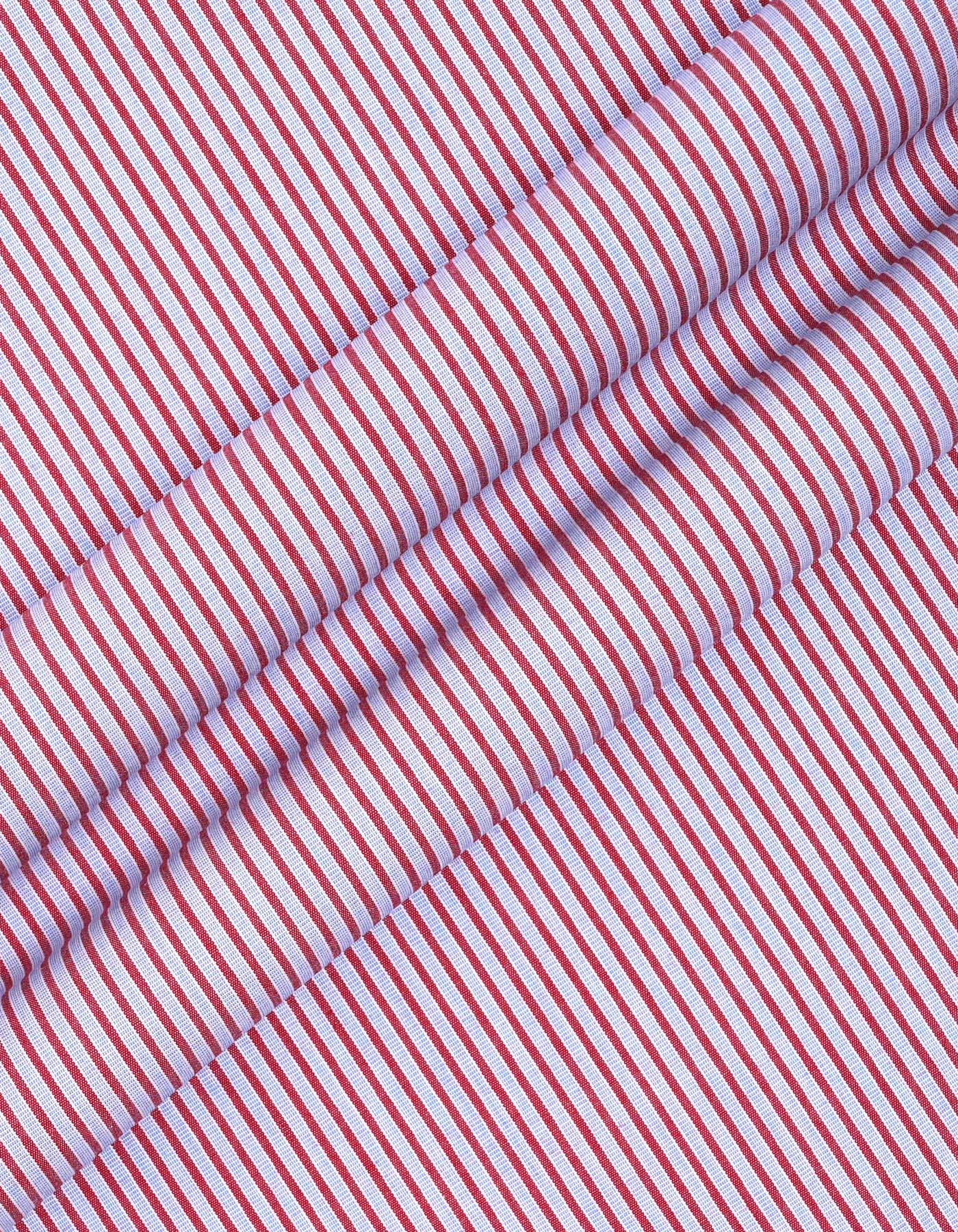 Stripe Maroon Classic Fit Shirt FS2870-3RF-16