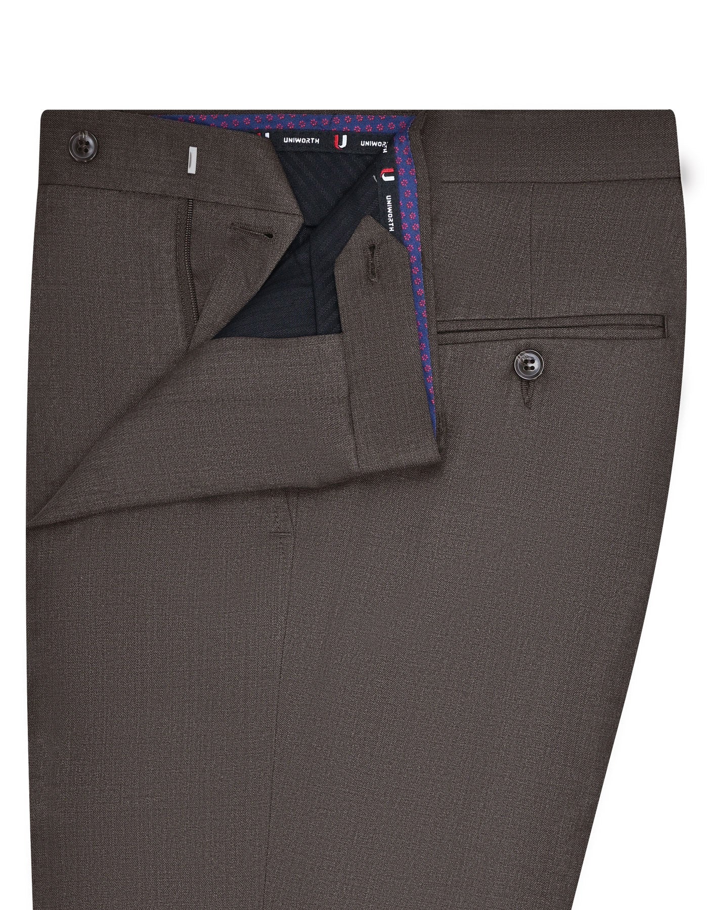 Chocolate Texture Formal Trouser Tailored Smart Fit FT514S-32