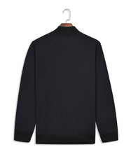 Black Texture Full Zipper