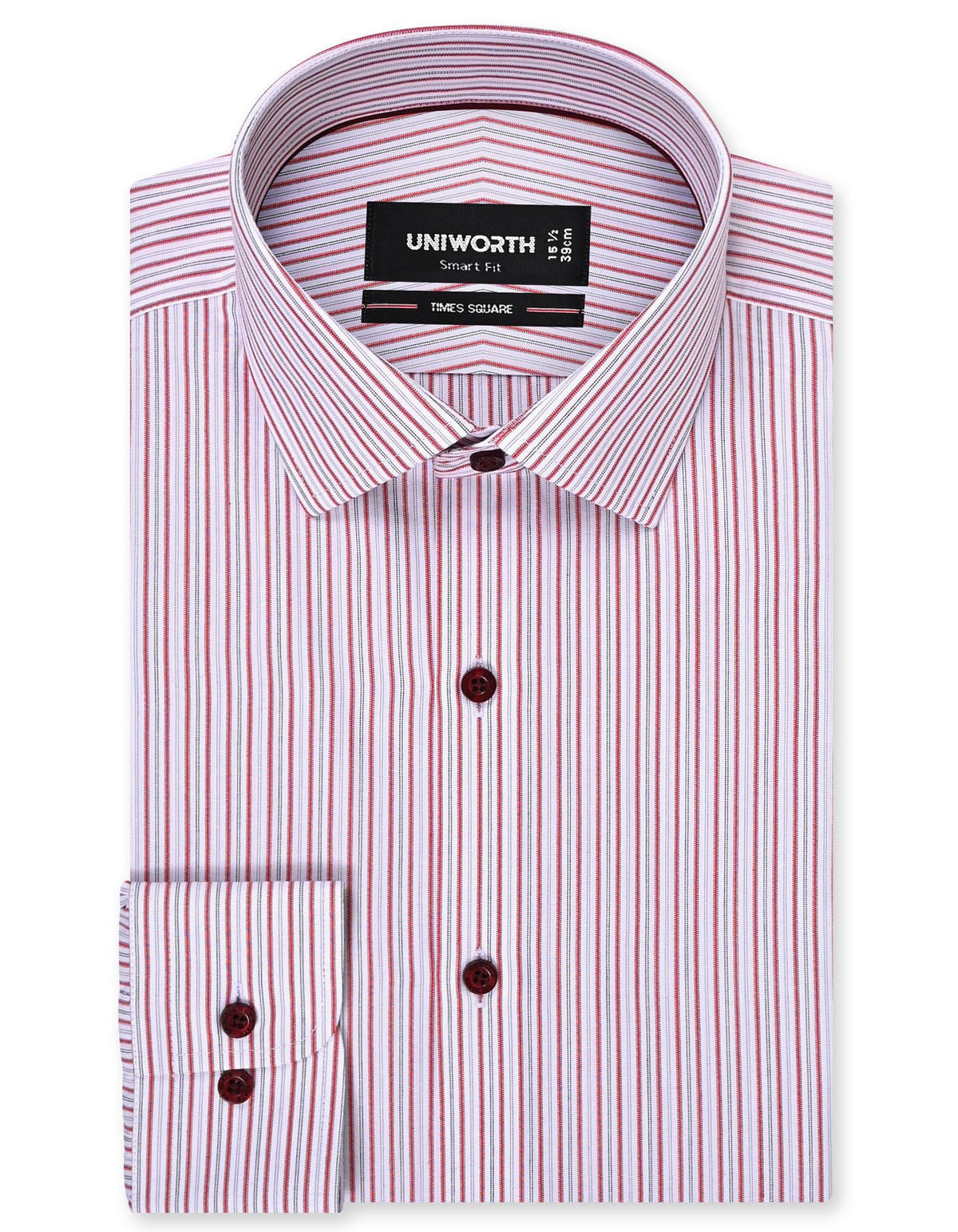 Stripe Red Tailored Smart Fit Shirt FS2864-1SF-14.5
