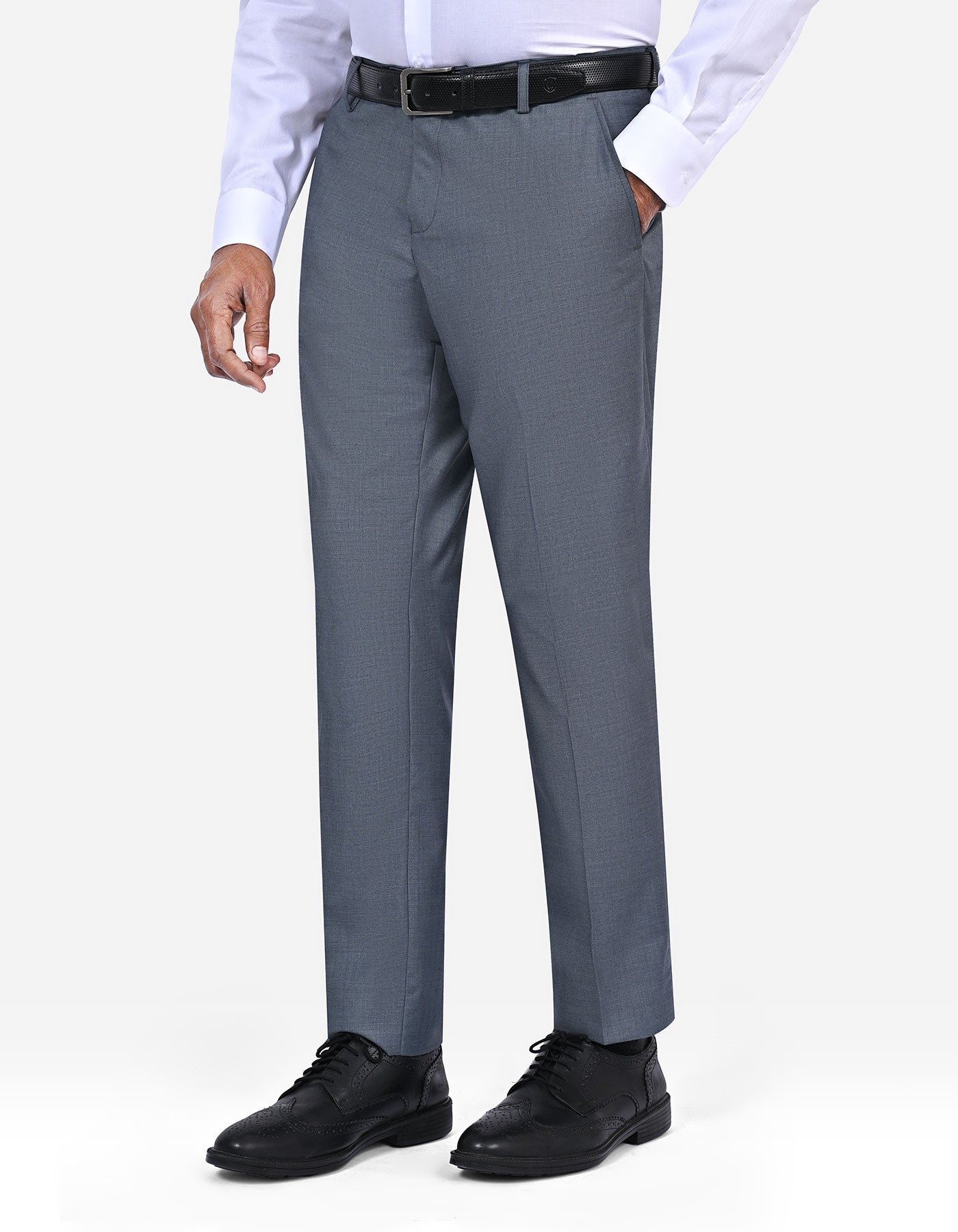 M Grey Plain Suit ST2731C-42