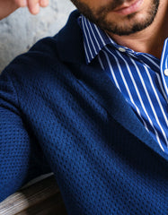 Navy Plain Cardigan SFA2422-2-M