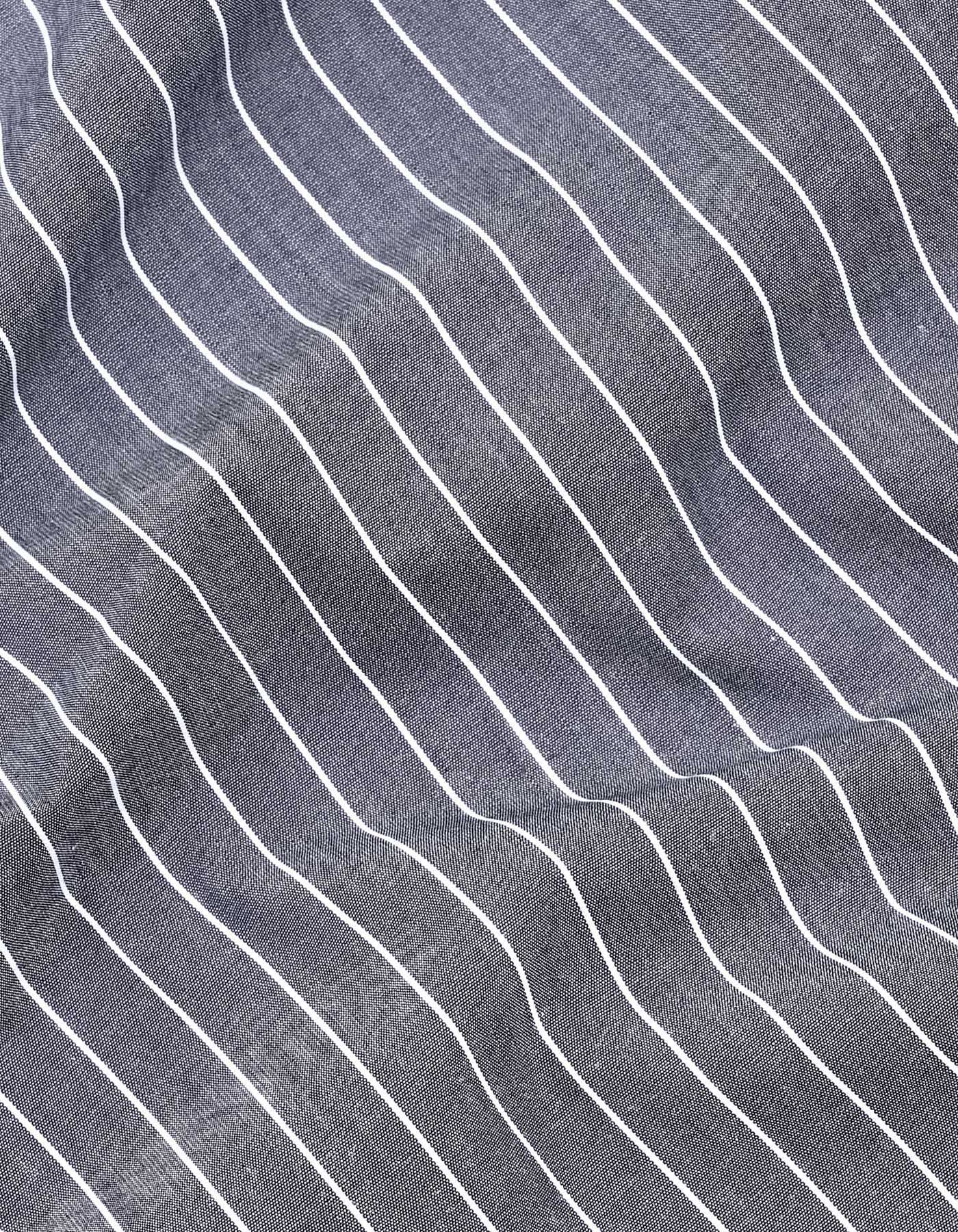 Stripe Charcoal Classic Fit Shirt FS2827RF-16