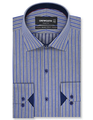 Stripe Royal Blue Smart Fit Shirt FS2774-1SF-14.5