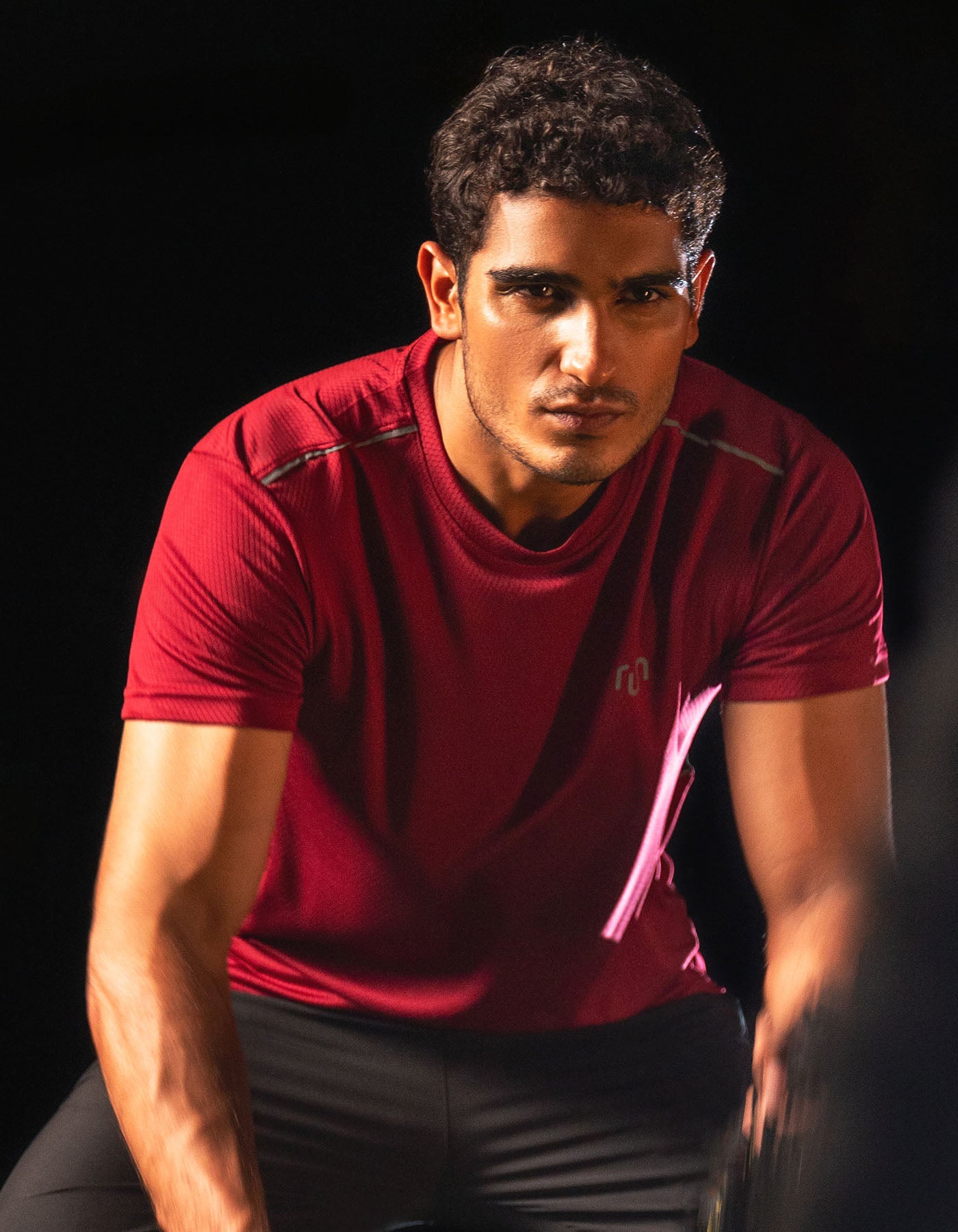 Maroon Half Sleeves Gym Tee FGT2420-S