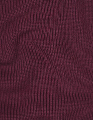 Maroon Plain Half Zipper Sweater