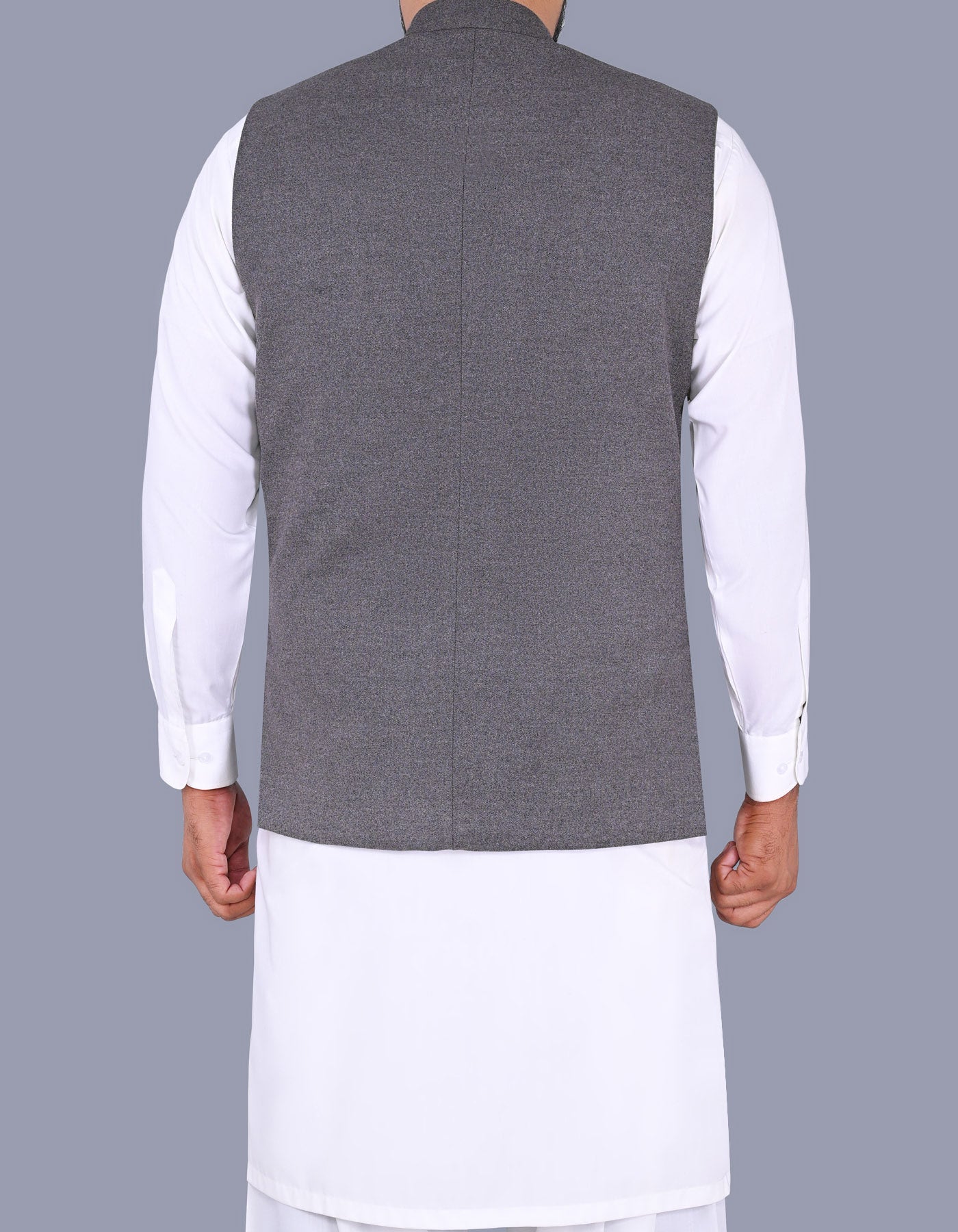 Grey Plain Waist Coat WC2381-12S-42