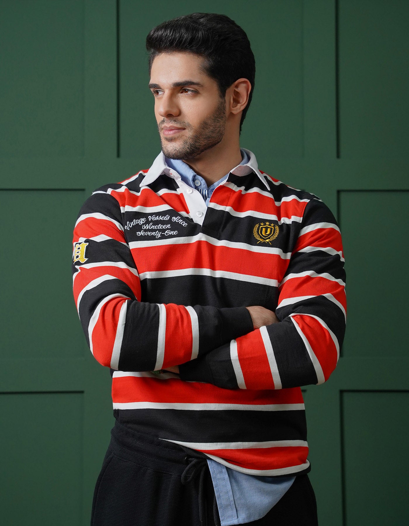 Plain Black/Red TP23161-M