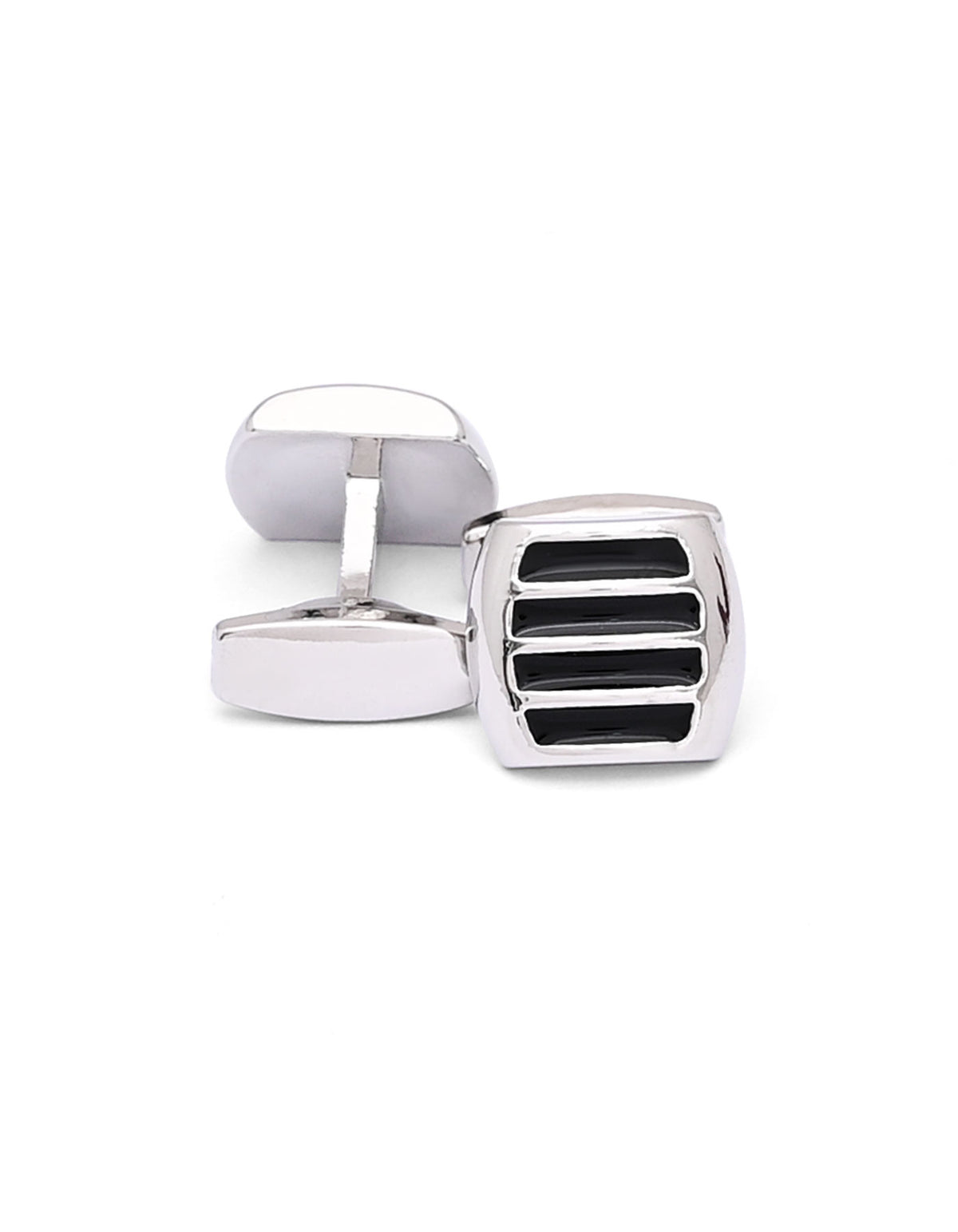Black Circle Cufflink