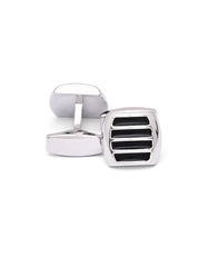 Black Circle Cufflink