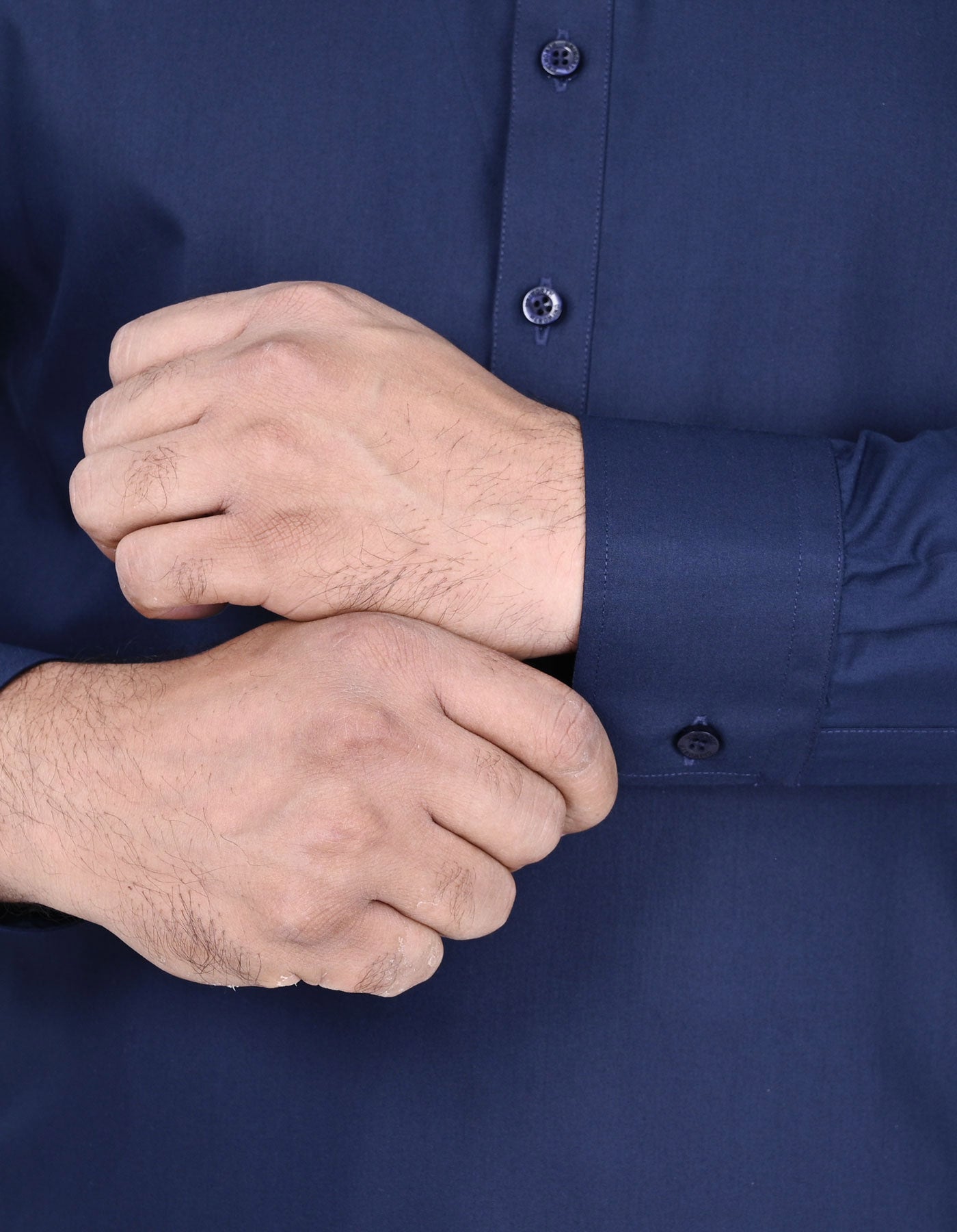 Navy Plain Kameez Shalwar KS2516-5S-M