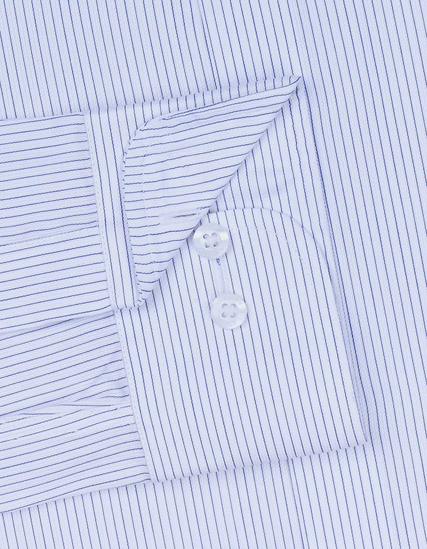 Stripe Navy Classic Fit Shirt FS2904-1RF-15.5