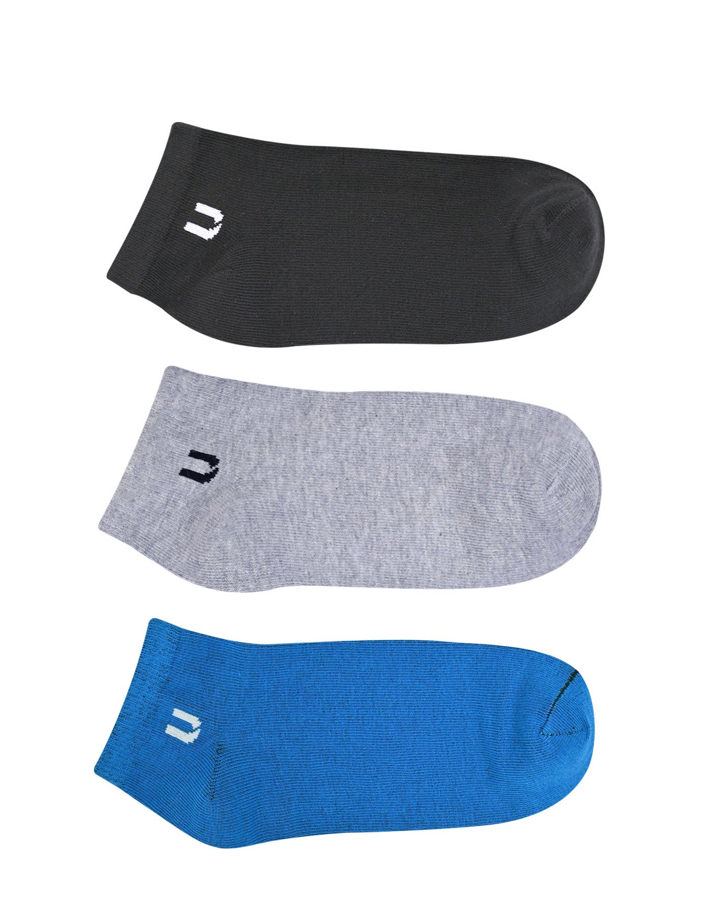 Pack Of 3-Multi Plain Ankle Socks