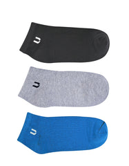 Pack Of 3-Multi Plain Ankle Socks