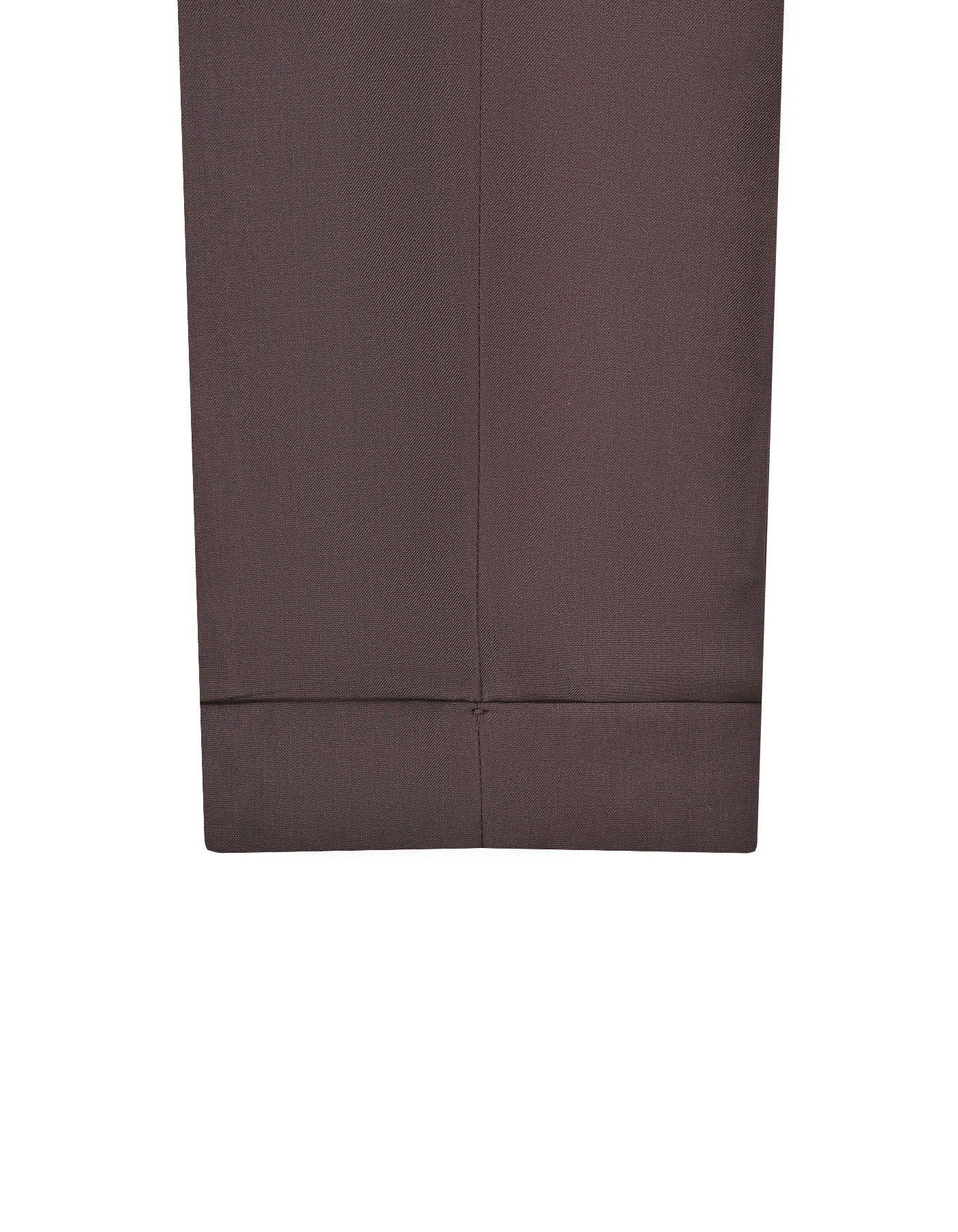 Chocolate Plain Formal Trouser Tailored Smart Fit FT541-1C-38