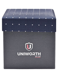 Navy Dotted Cufflink Tie Set