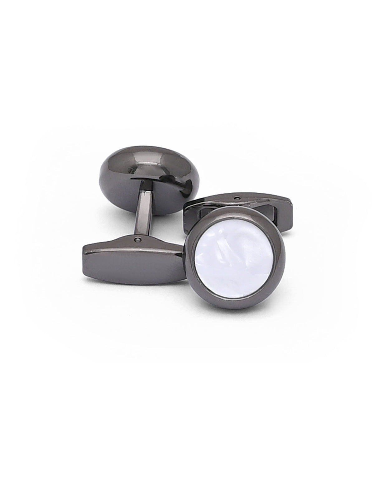 Silver Circle Cufflink