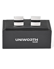 Silver Square Cufflink