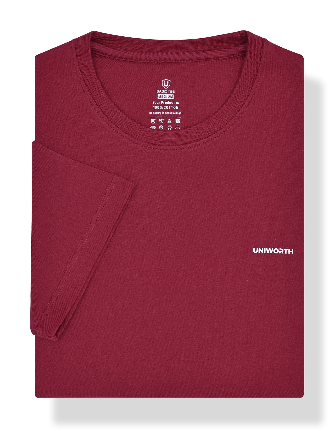 Plain Maroon TEE2604-M