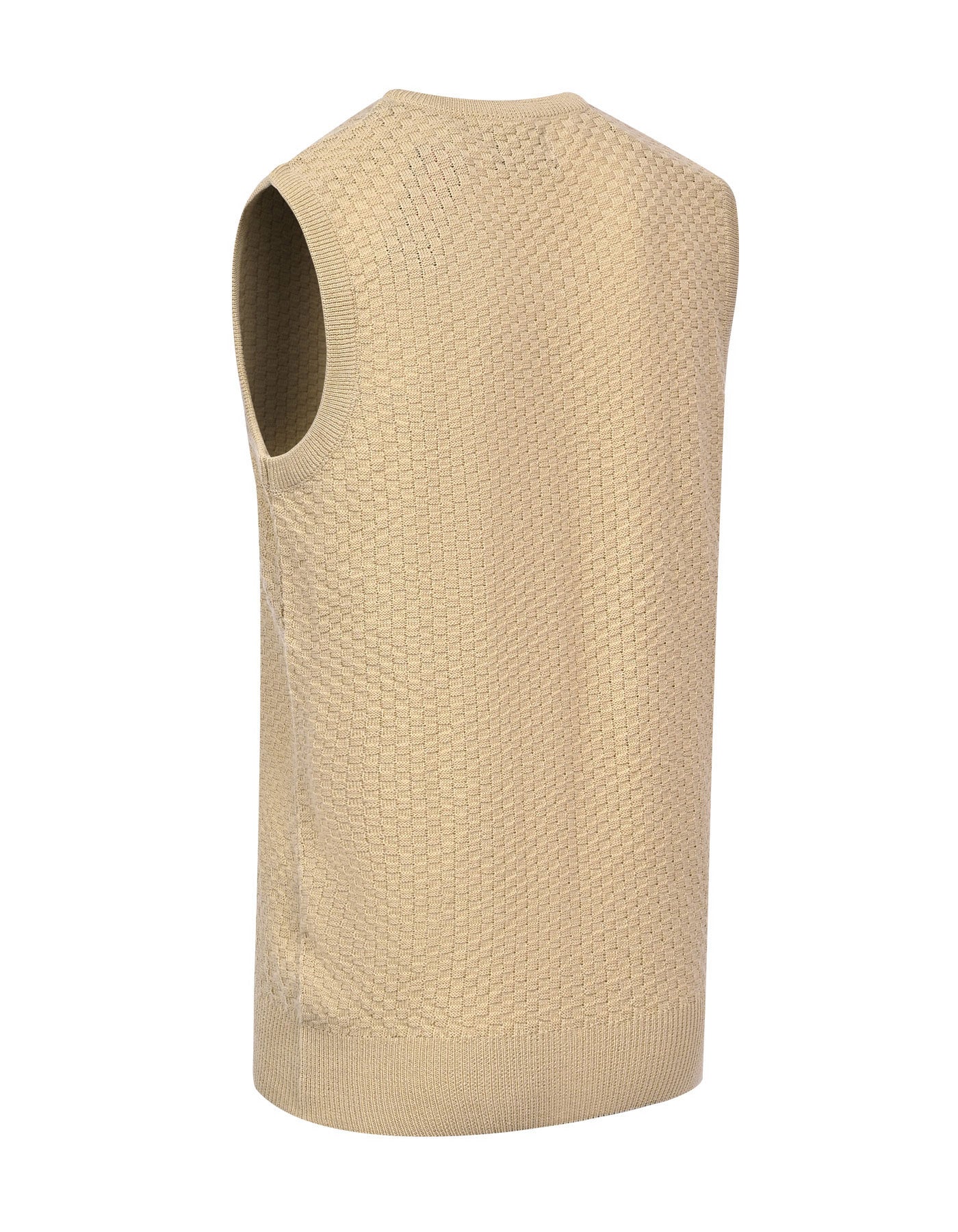 Beige Texture Pull Over SFA2515-2-L