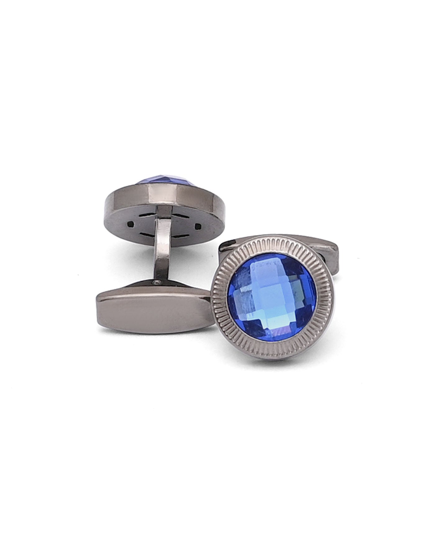 Blue Circle Cufflink