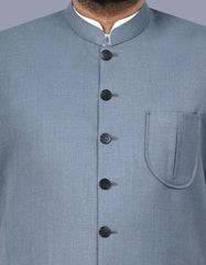 Grey Plain Waist Coat WC2517-5S-36