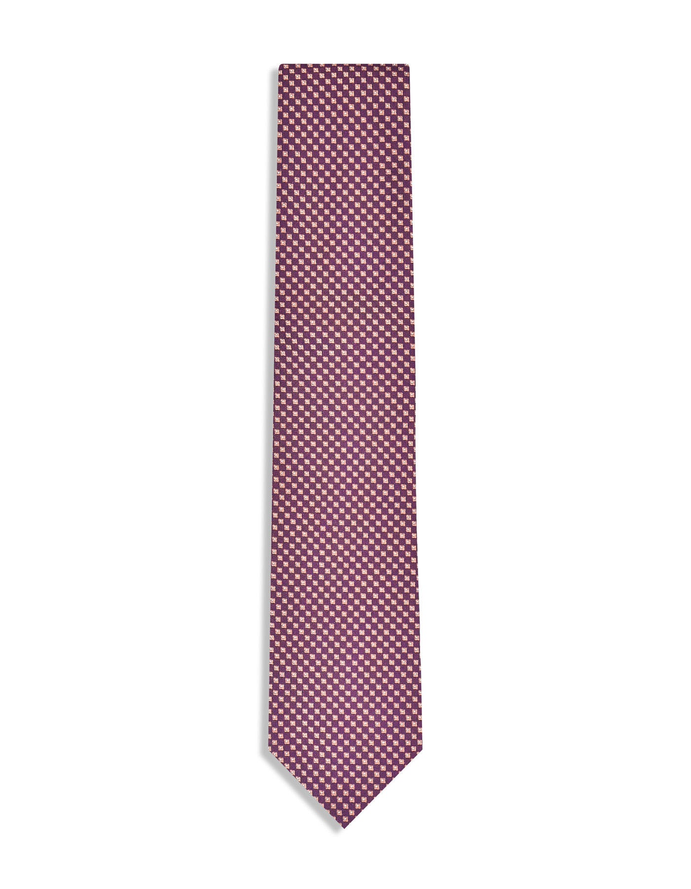 Maroon Geometric Tie