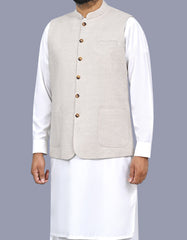 Beige Texture Waist Coat WC2603C-38