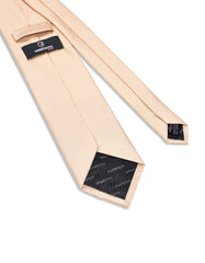 Beige Self Plain Tie
