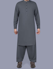 Charcoal Plain Kameez Shalwar KS2517-1S-XS