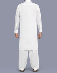 White Texture Kameez Shalwar KS26117R-L