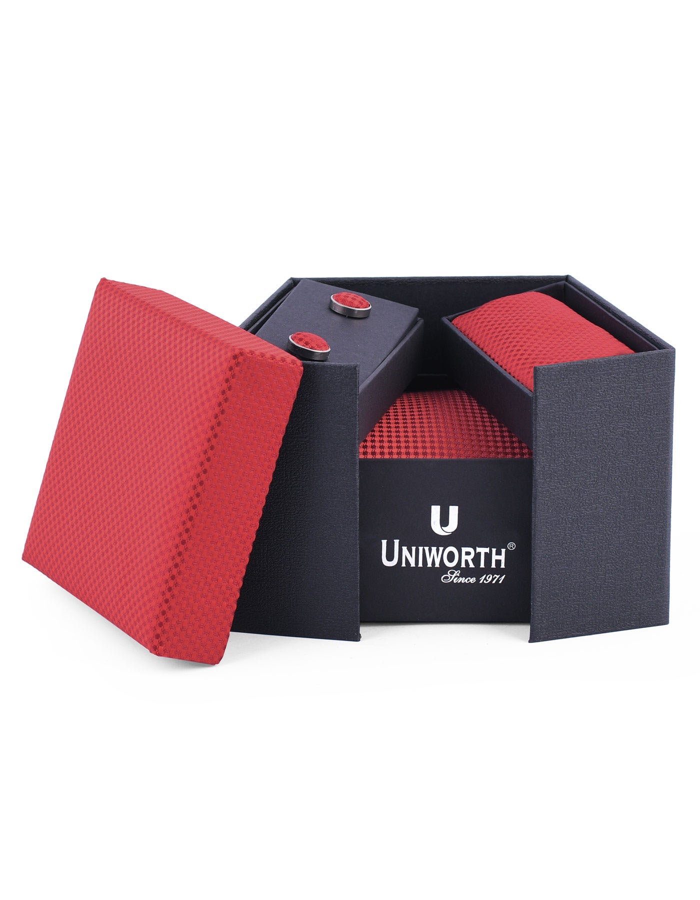 Texture Cufflink Tie Set