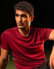 Maroon Half Sleeves Gym Tee FGT2420-M