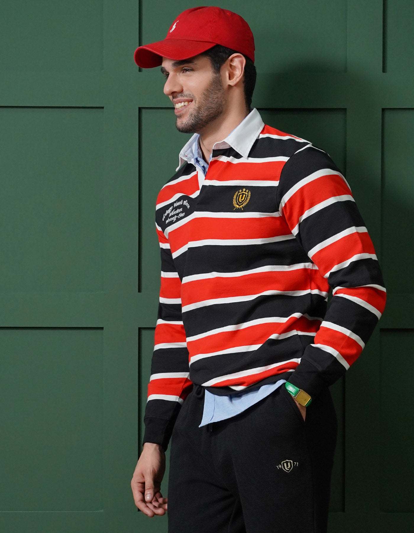 Plain Black/Red TP23161-XL