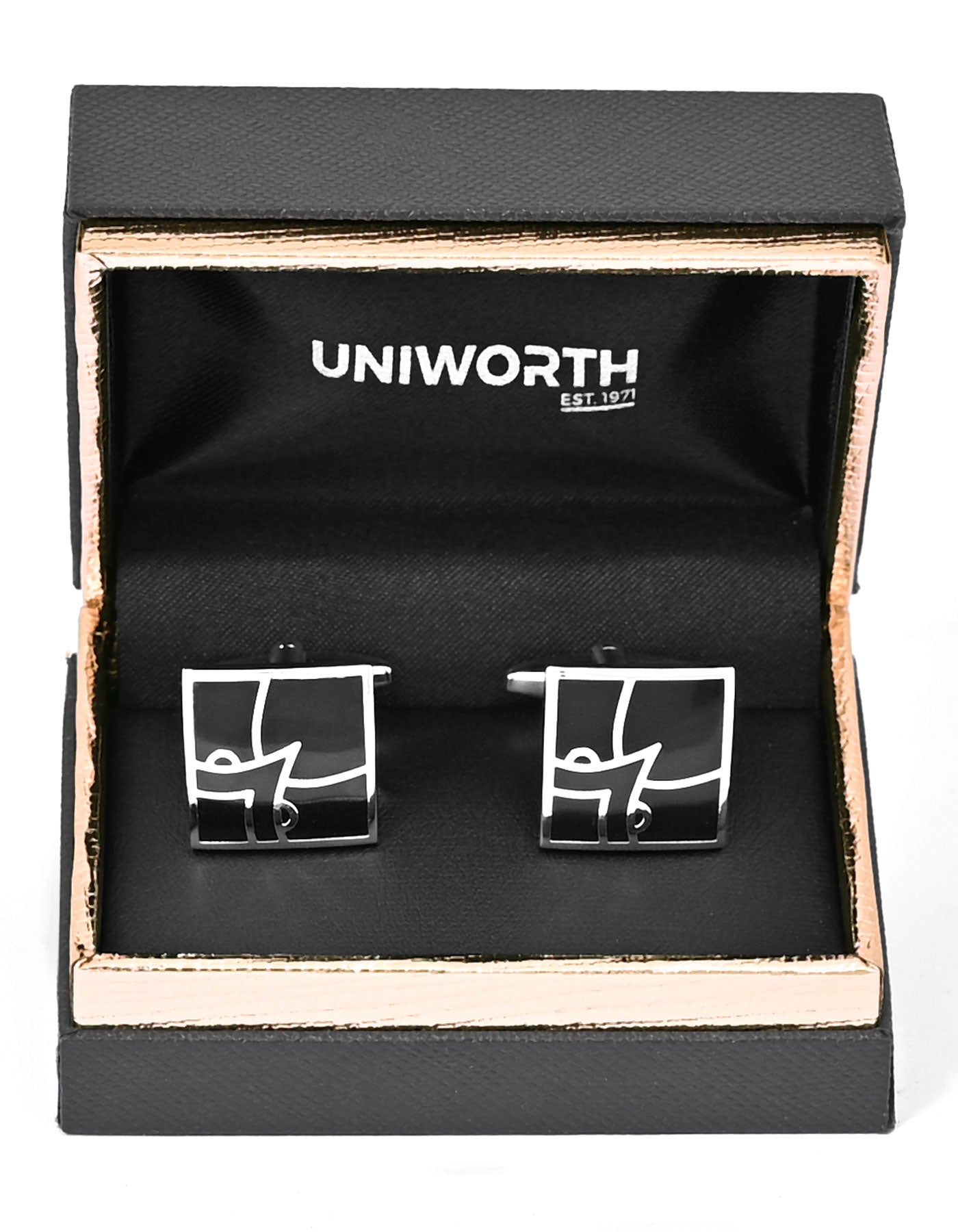 Black Rectangle Cufflink