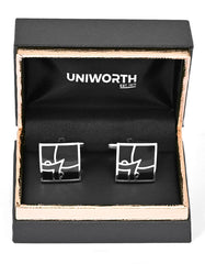 Black Rectangle Cufflink