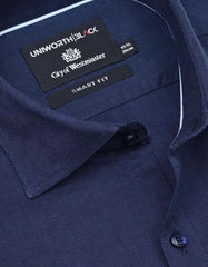 Plain Navy Tailored Smart Fit Shirt FS2298-1SF-15