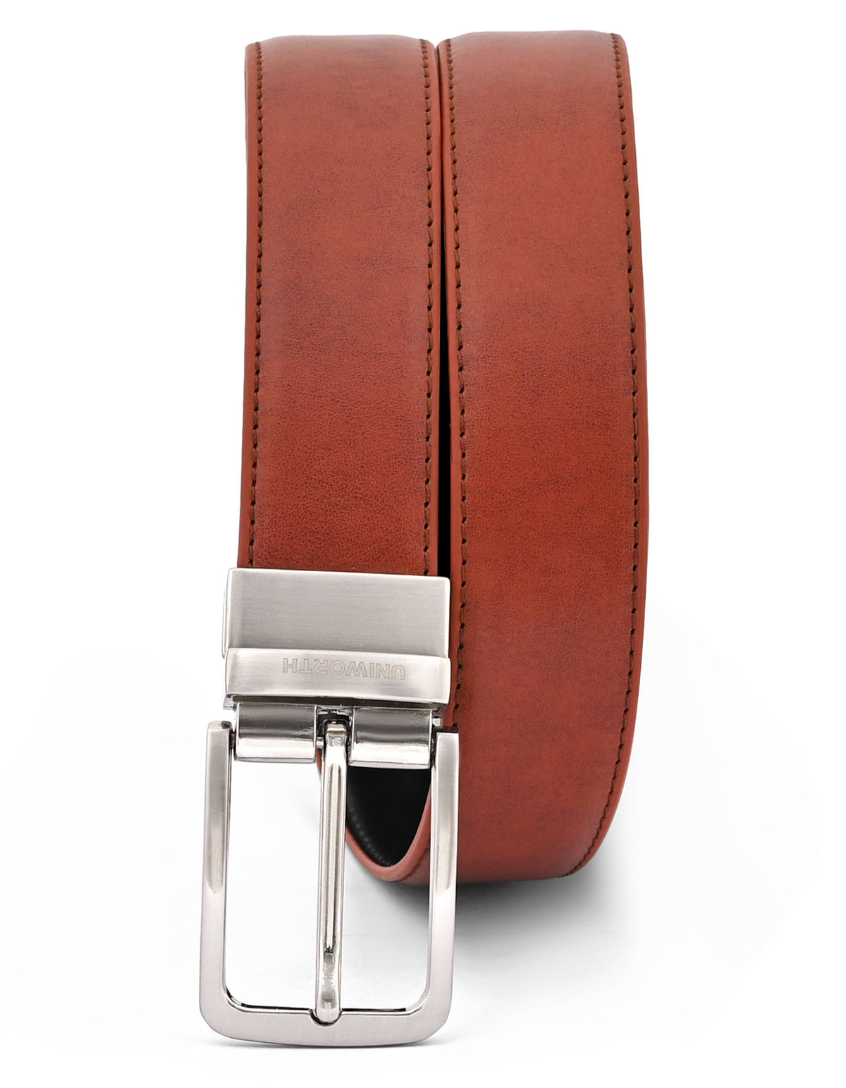 Formal Belt Premium Buckle Burgundy BTP2603 Uniworth Double Side BTP2603-32